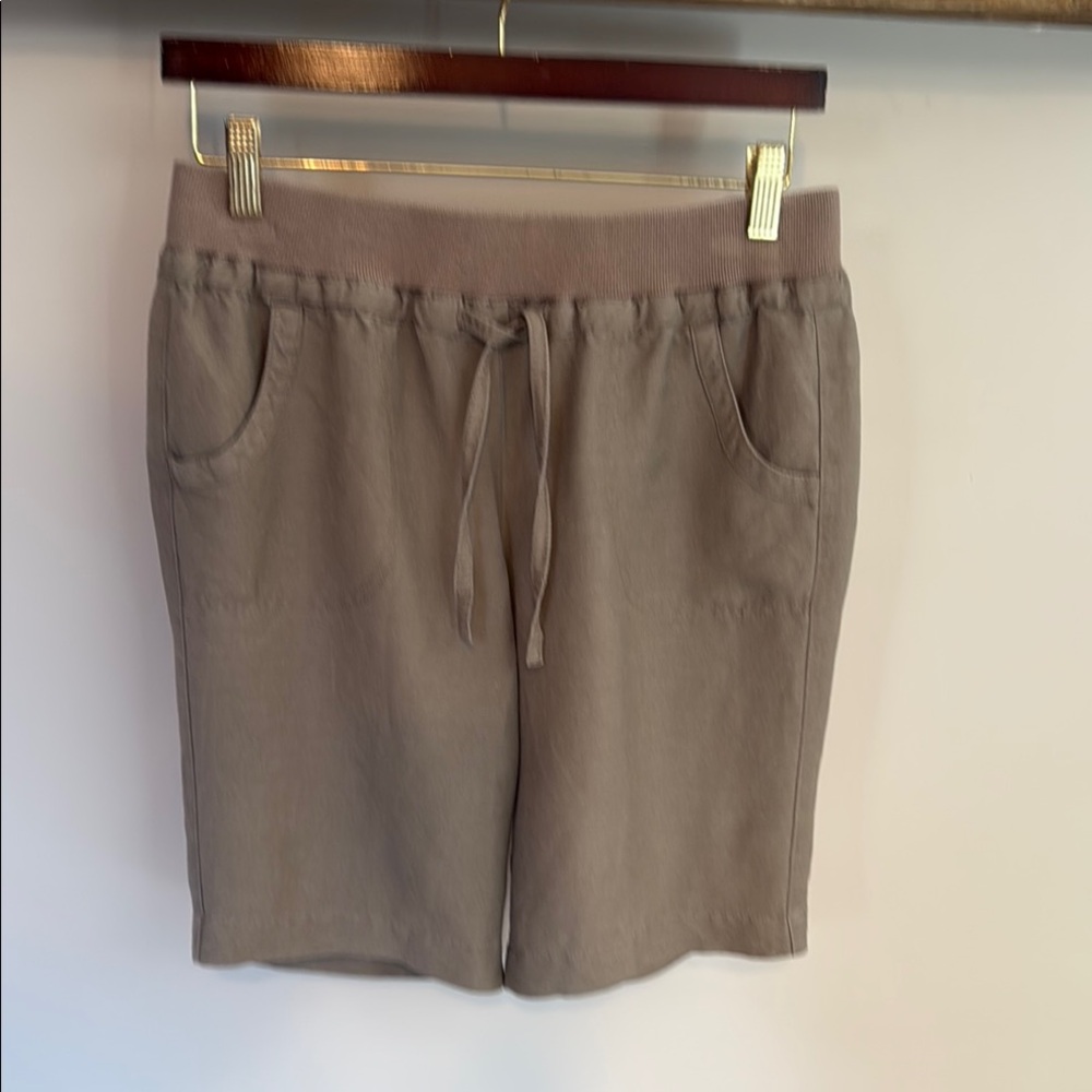 Sandro Linen Bermuda Shorts